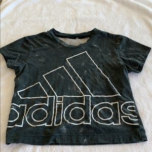 Black Adidas Crop Top